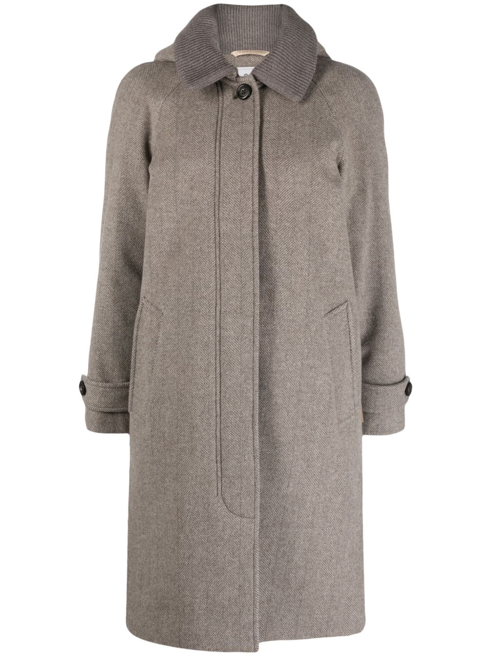 Woolrich Luxe 初剪羊毛外套 - 褐色