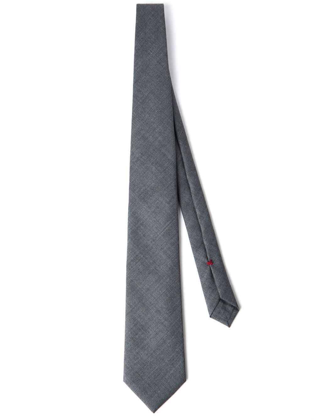 Brunello Cucinelli 初剪羊毛领带 - 灰色