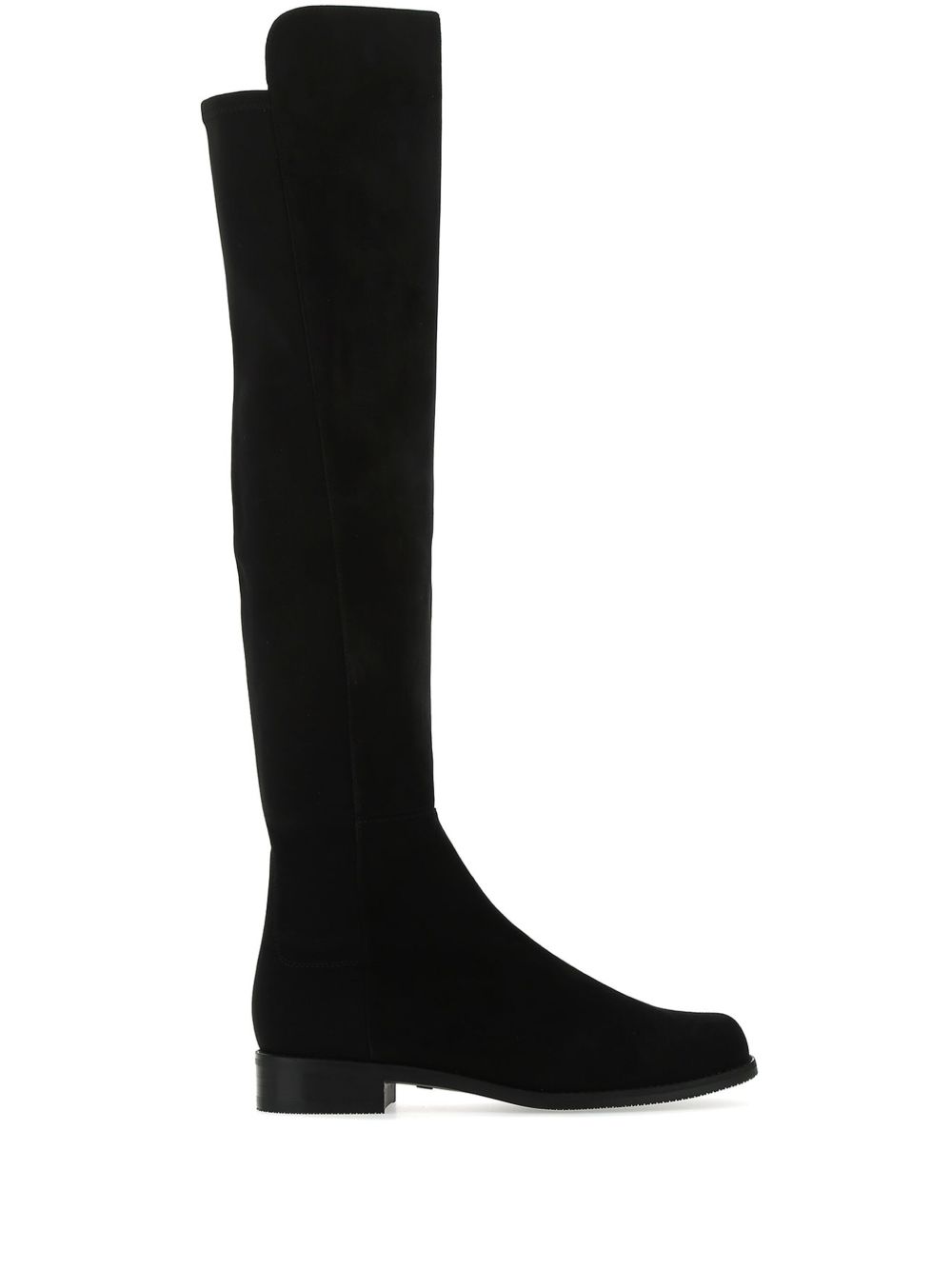 Stuart Weitzman 绒面皮及膝长靴 - 黑色