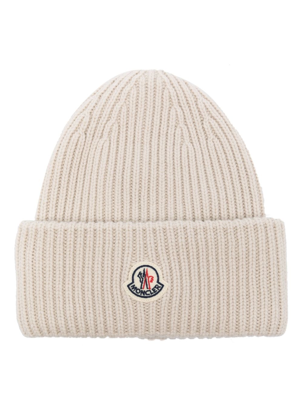 Moncler 标贴渔夫针织套头帽 - 中性色