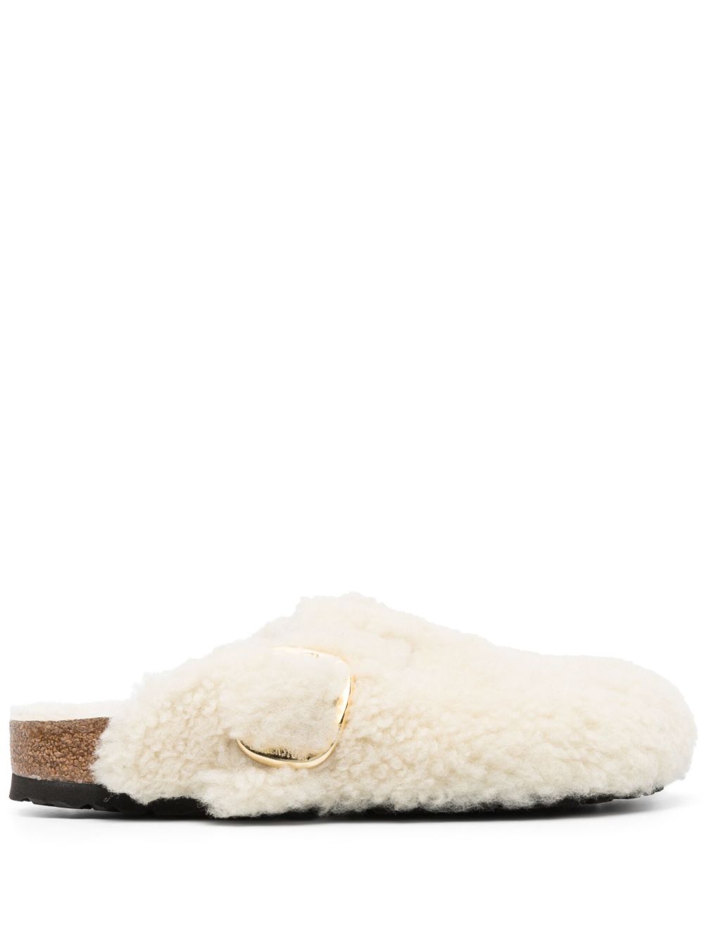 Birkenstock Boston 搭扣厚底拖鞋 - 中性色