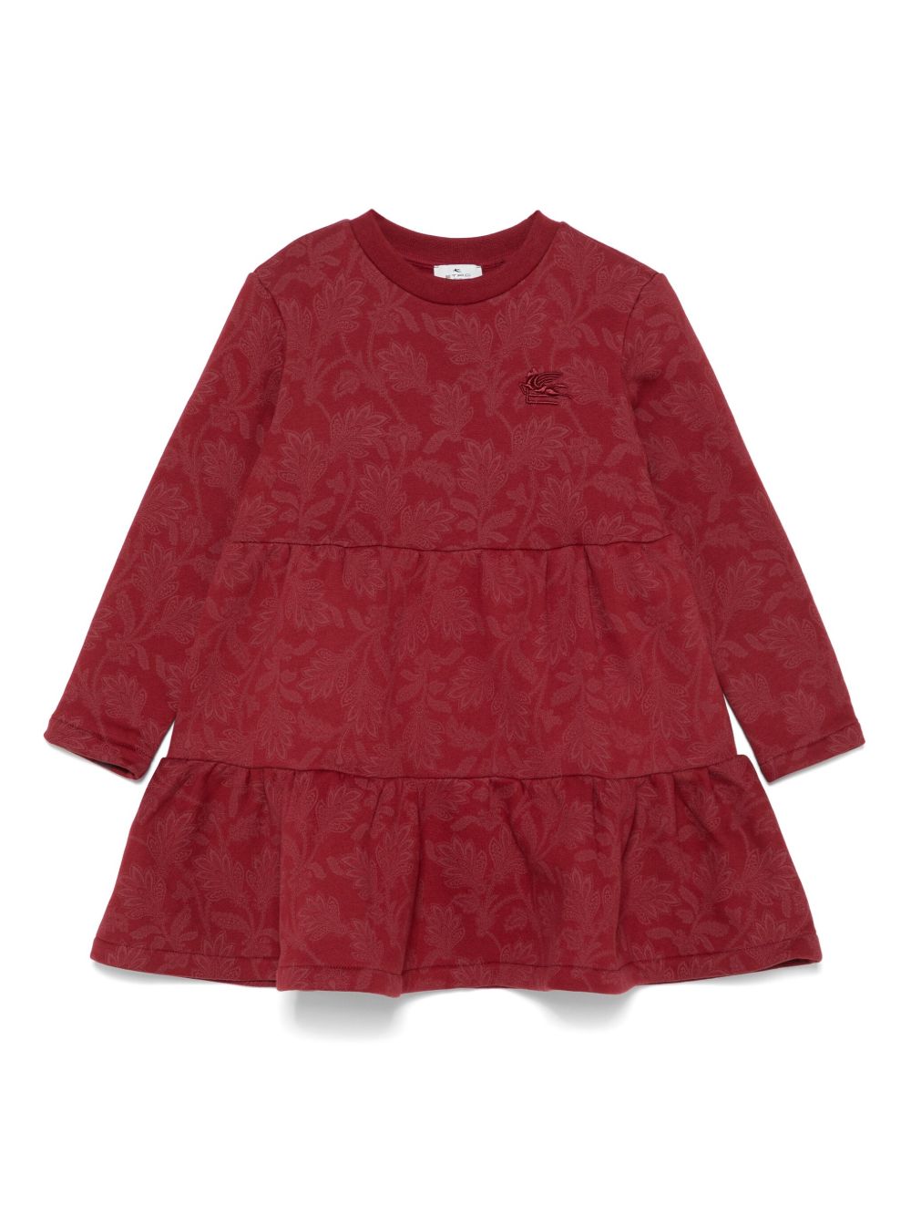 ETRO KIDS 佩斯理印花连衣裙 - 红色