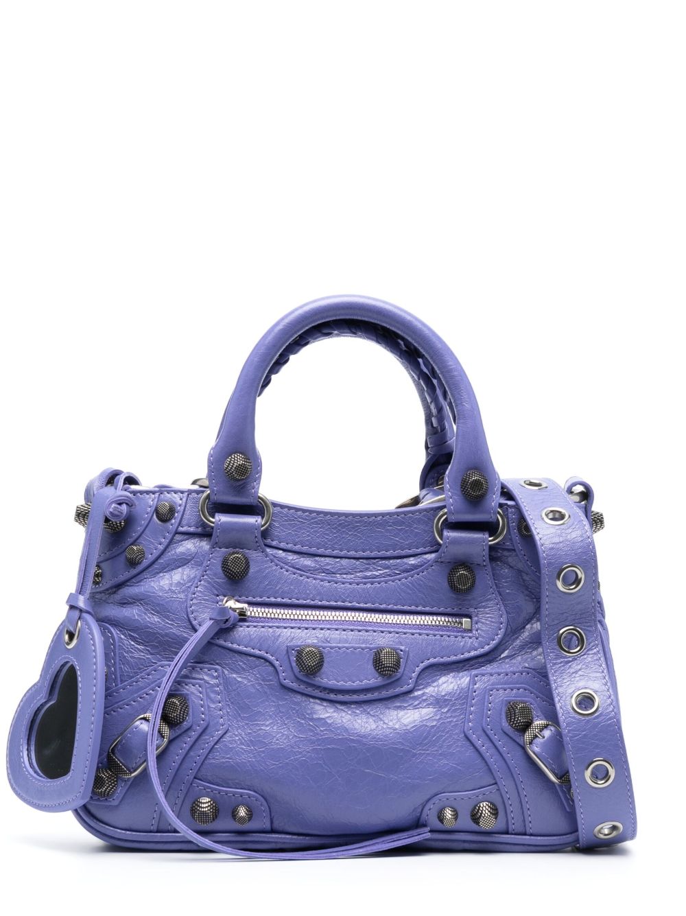 Balenciaga Neo Cagole 小号手提包 - 紫色