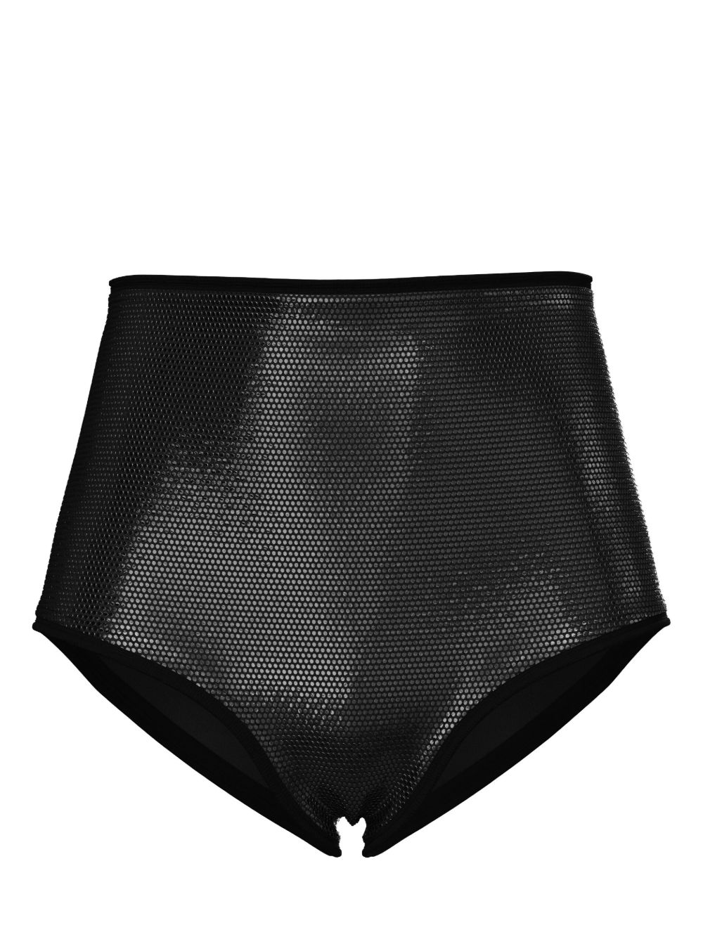 Maccapani rhinestone-embellished micro shorts - 黑色