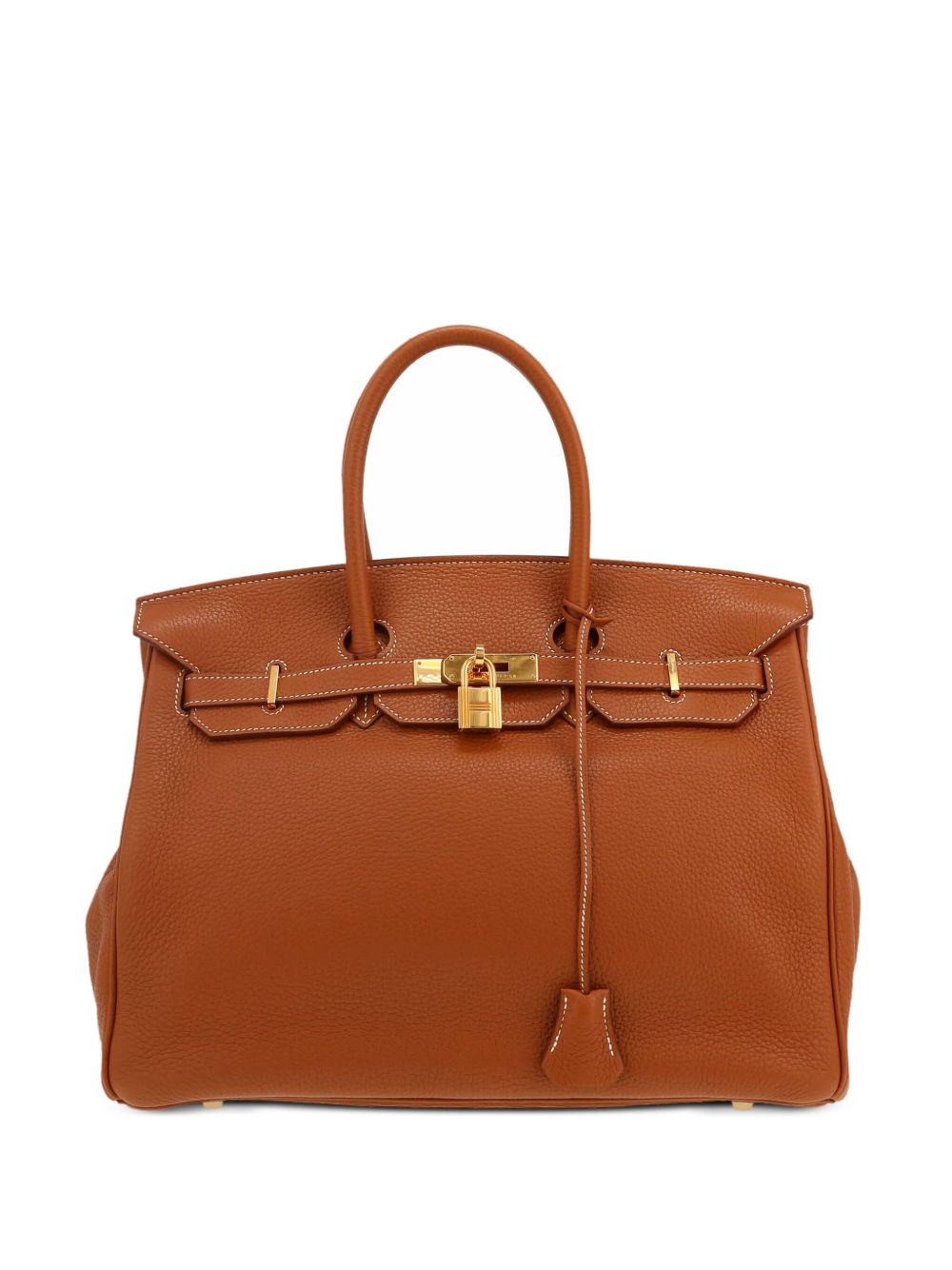 Hermès Pre-Owned Birkin 35 手提包（2008年典藏款） - 褐色