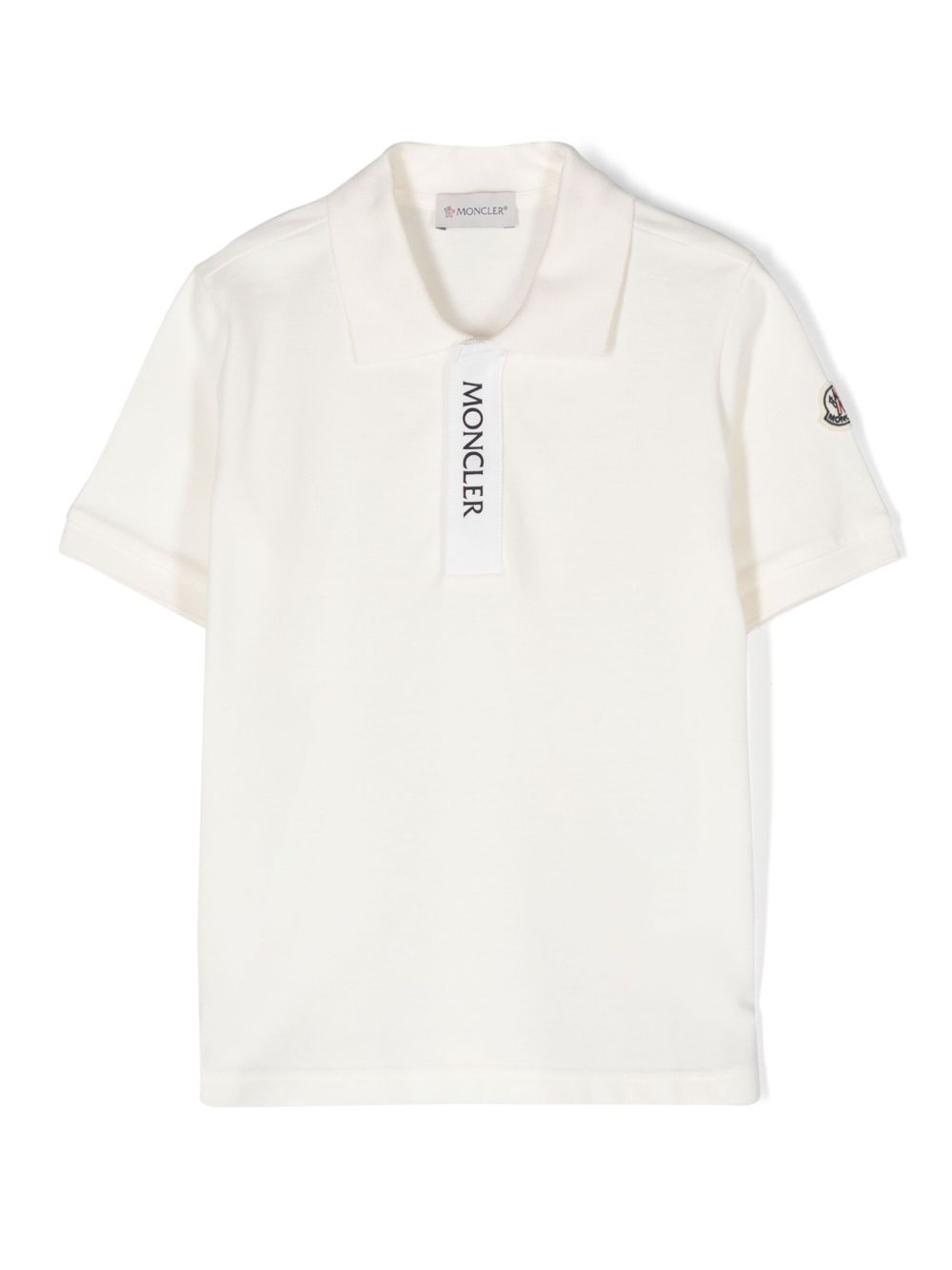 Moncler Enfant 贴花logo polo衫 - 中性色