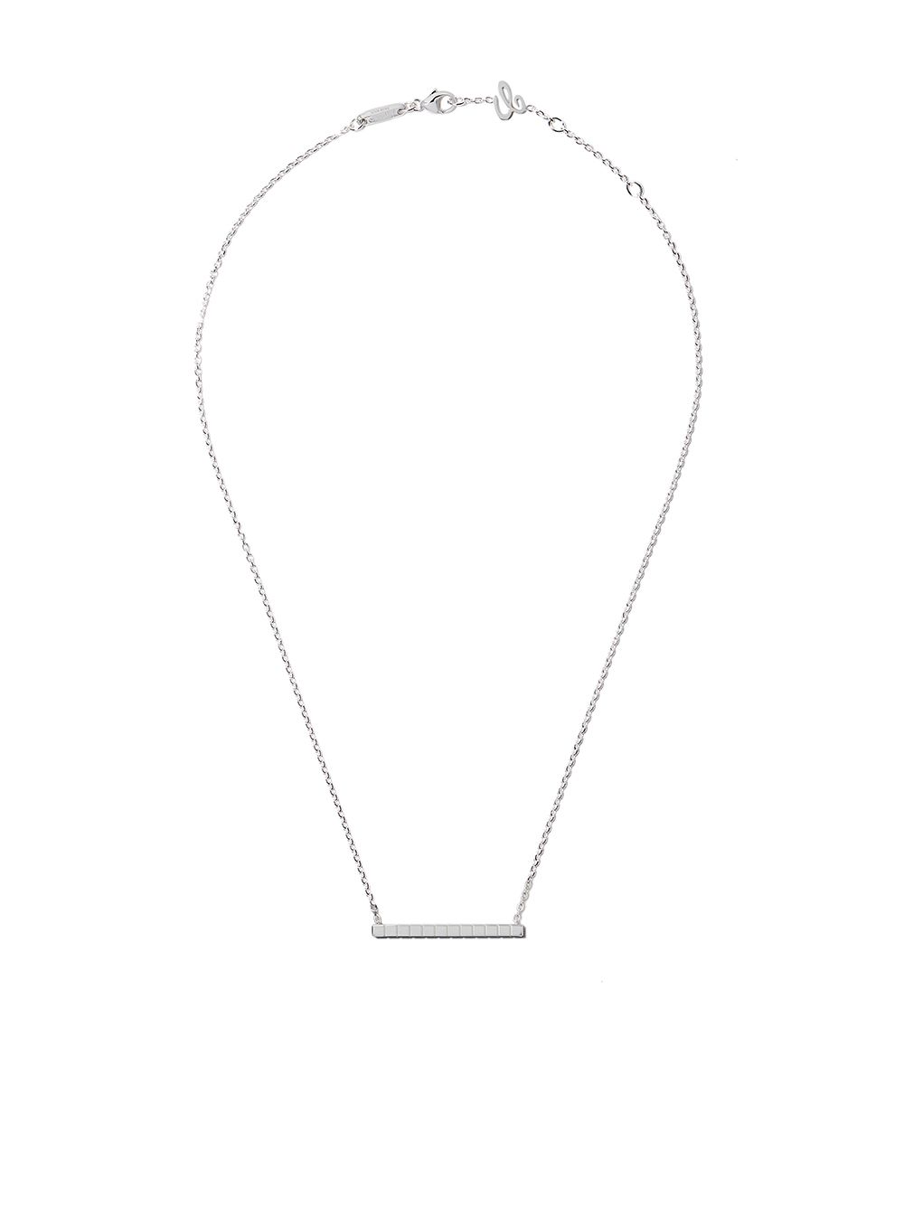 Chopard 18k白金Ice Cube Pure项链 - 银色