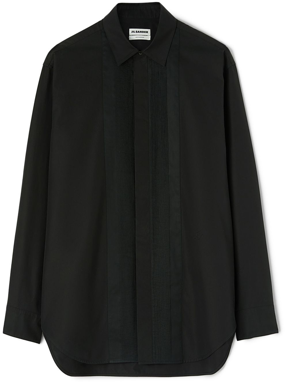 Jil Sander Wednesday P.M. 棉衬衫 - 黑色