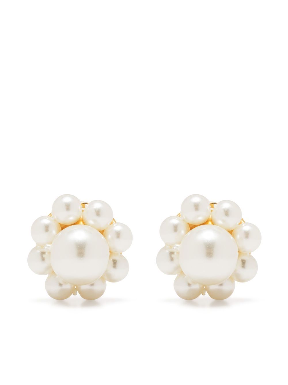 Simone Rocha 珠饰耳环 - 金色