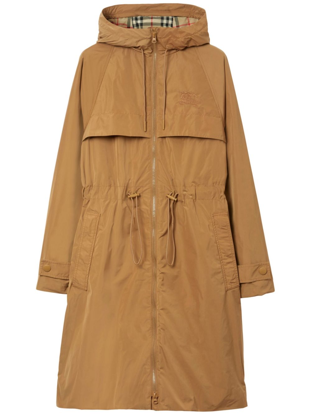 Burberry EKD 拉链连帽派克大衣 - 中性色