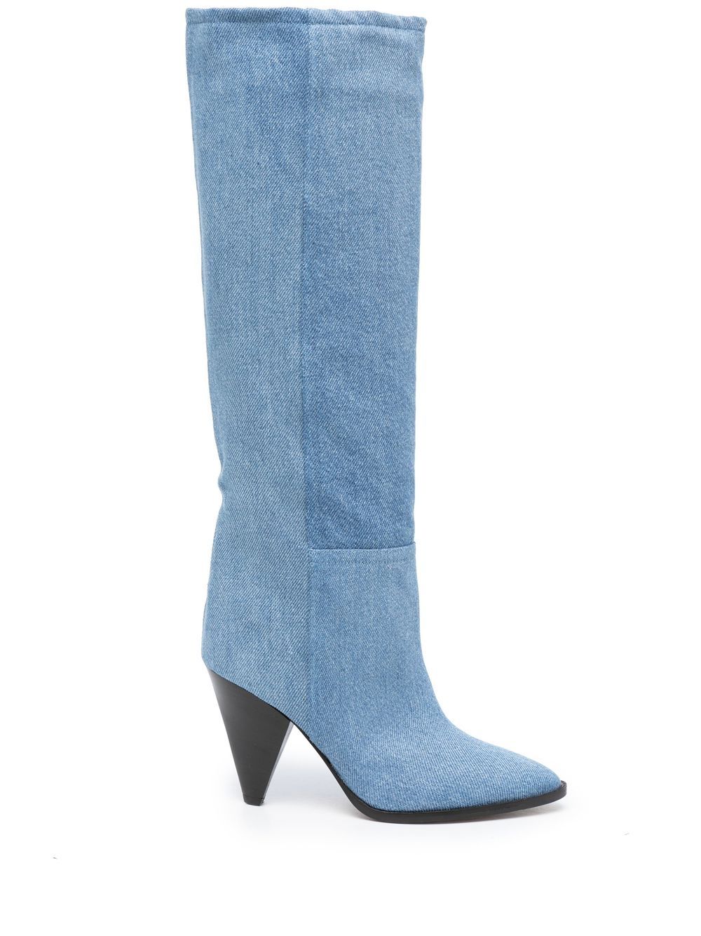 ISABEL MARANT Ririo 牛仔高跟及膝靴 - 蓝色