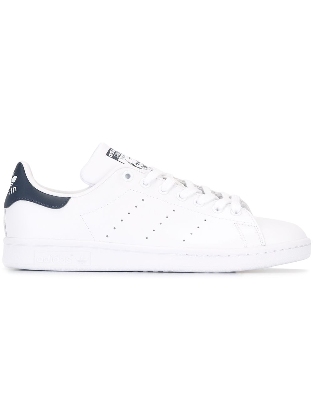 adidas 镂空细节板鞋 - 白色