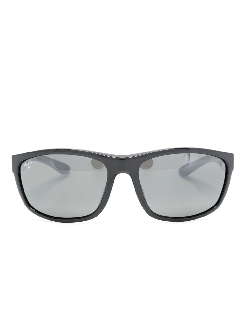 Maui Jim Predator 02 logo标牌太阳眼镜 - 黑色