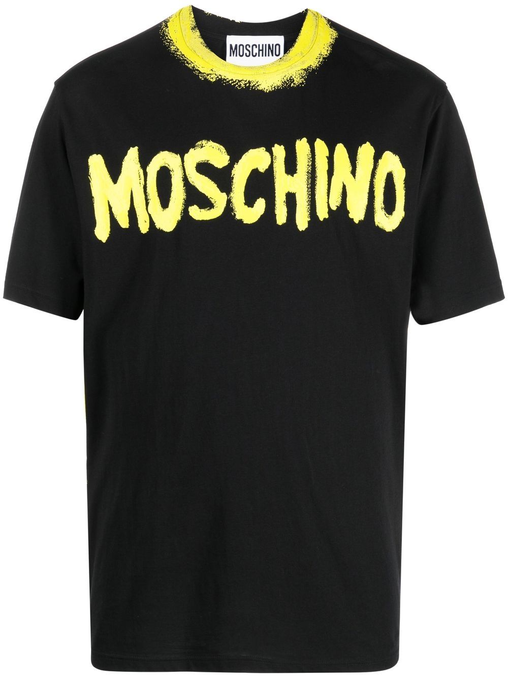 Moschino logo印花T恤 - 黑色