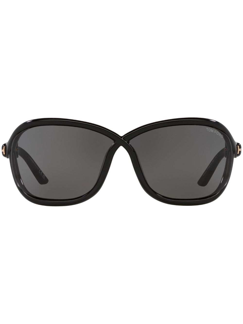 TOM FORD Eyewear Fernanda 超大镜框太阳眼镜 - 黑色