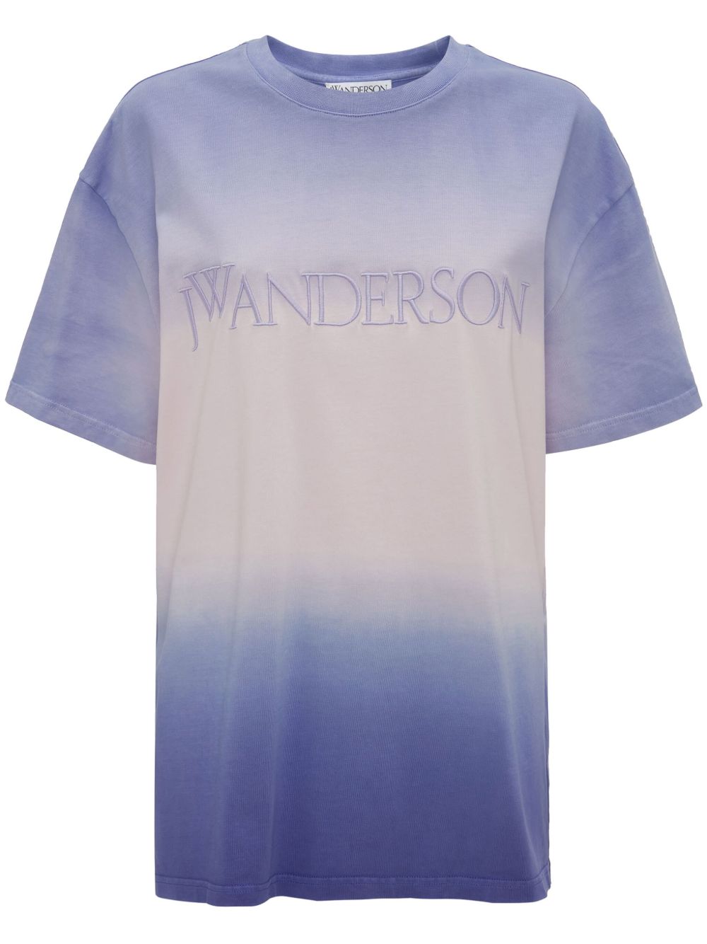 JW Anderson 渐色效果棉T恤 - 紫色