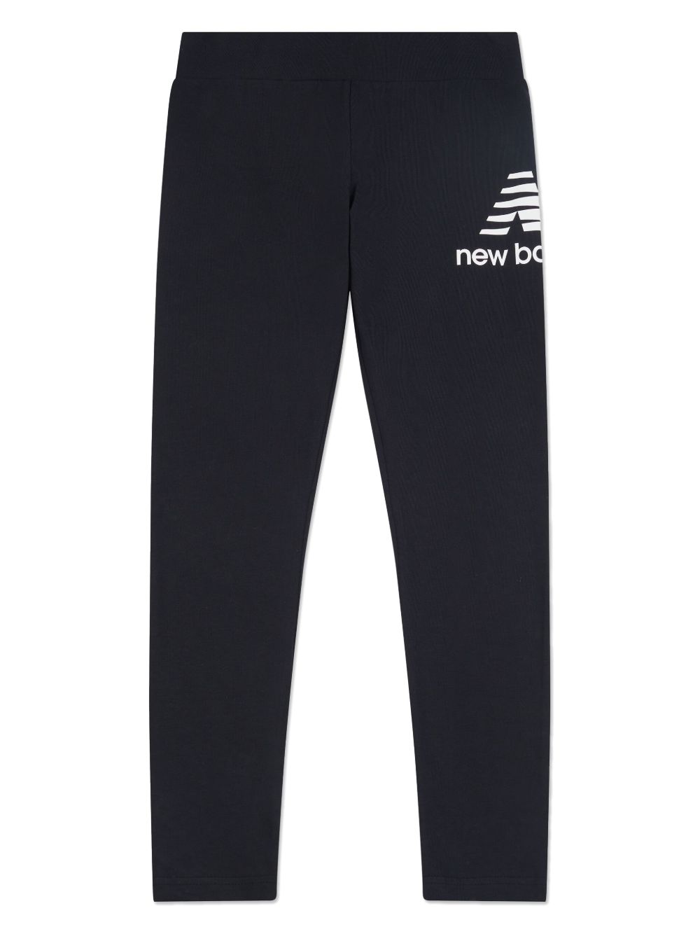 New Balance Kids logo印花运动长裤 - 黑色