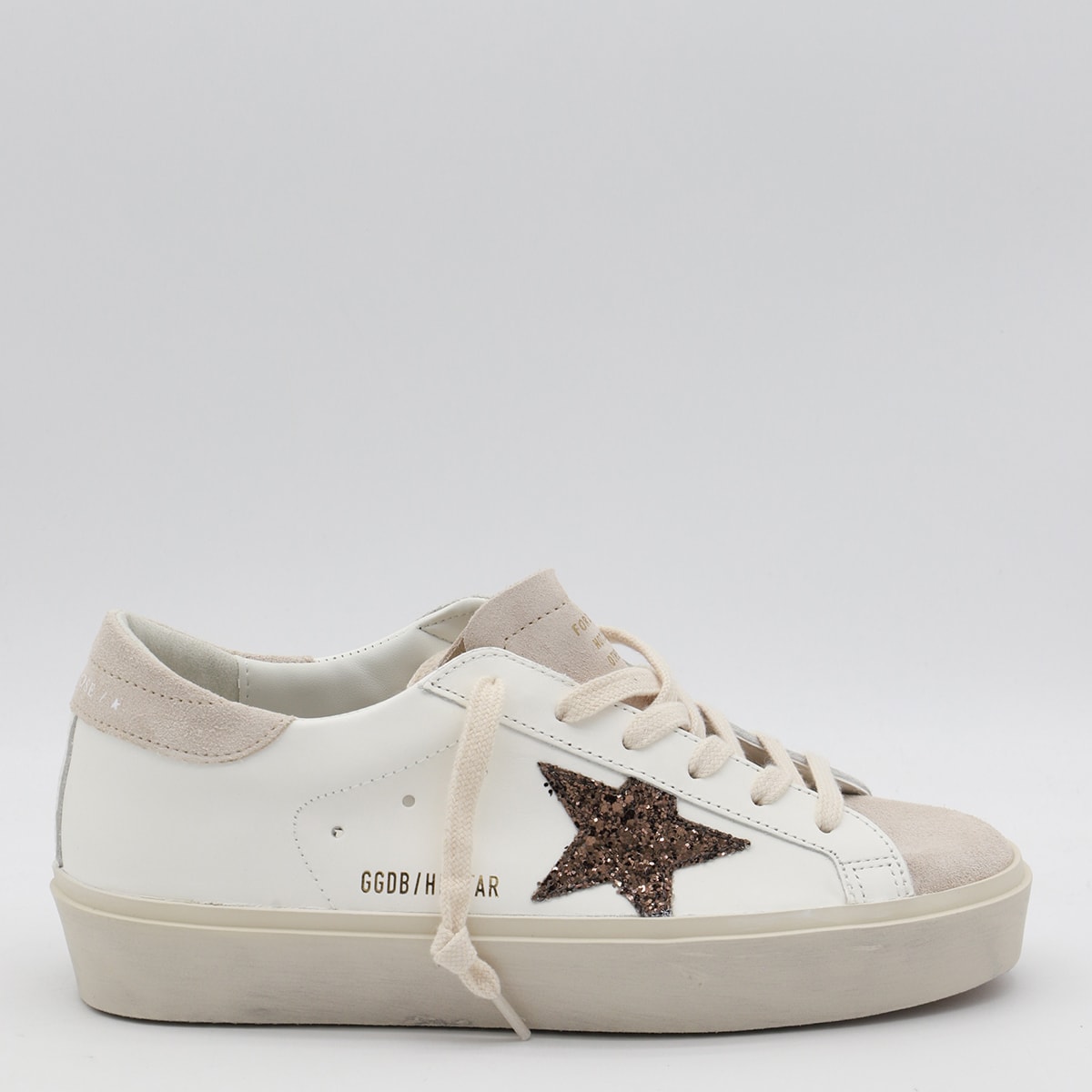 Golden Goose hi Star White Leather Sneakers