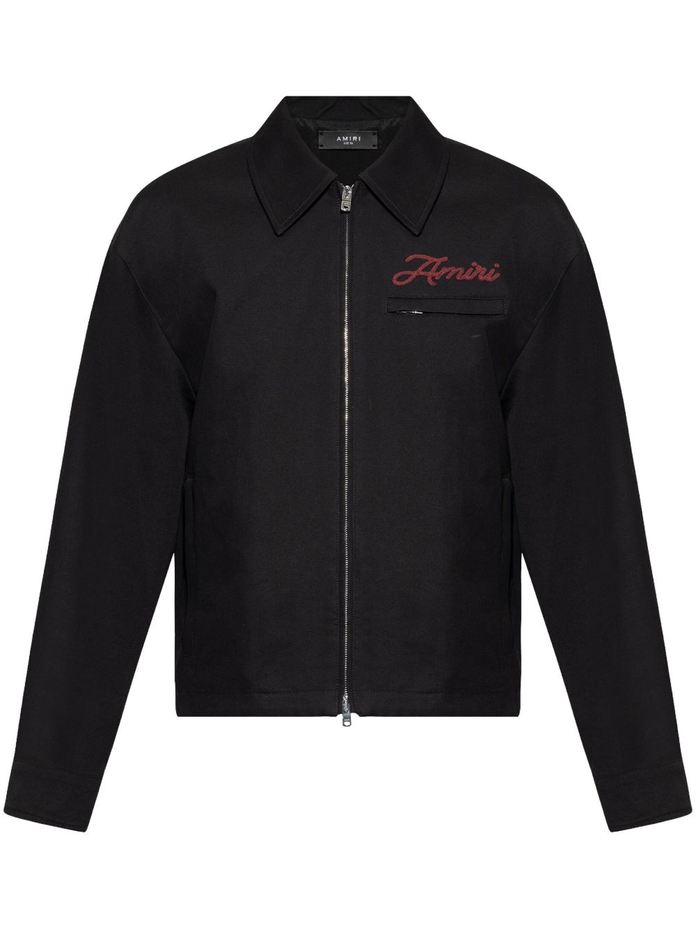 AMIRI logo刺绣夹克 - 黑色