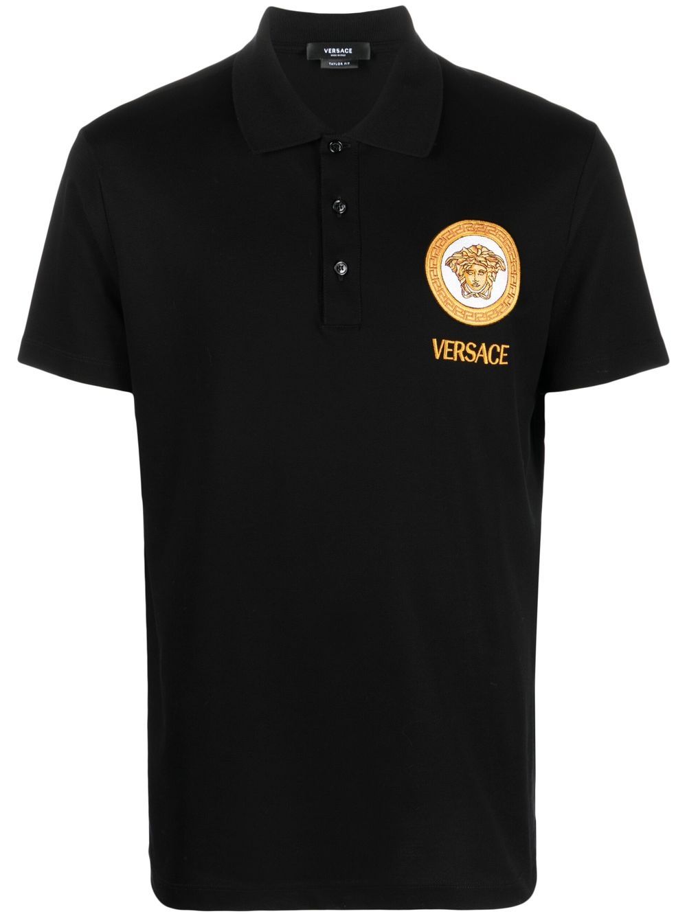 Versace Medusa 棉polo衫 - 黑色