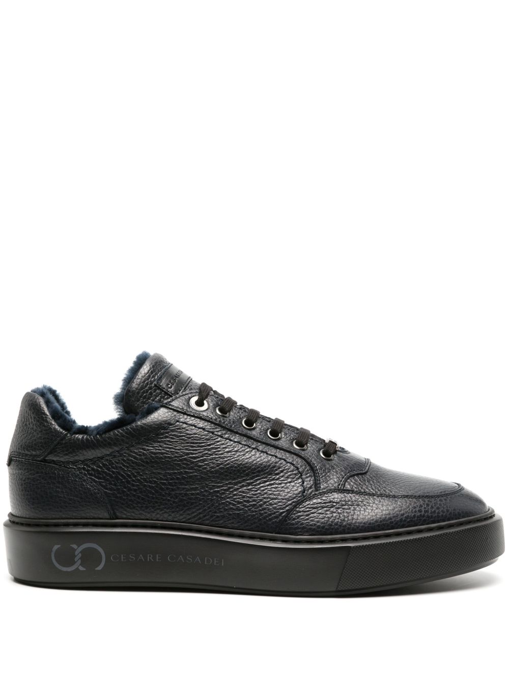 Casadei Cervo 皮质运动鞋 - 蓝色