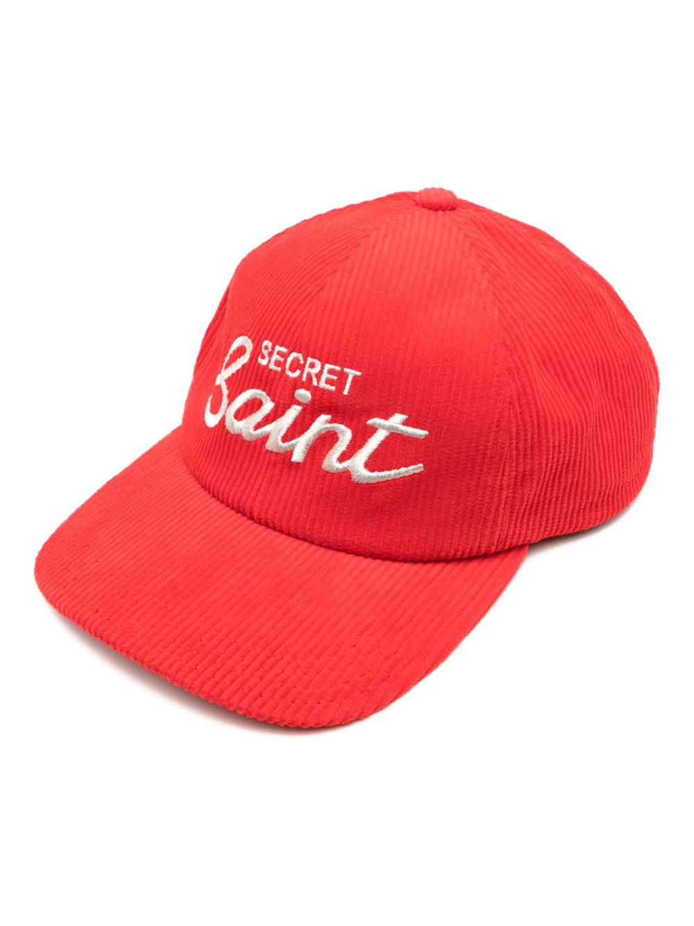SAINT MXXXXXX logo刺绣棒球帽 - 红色
