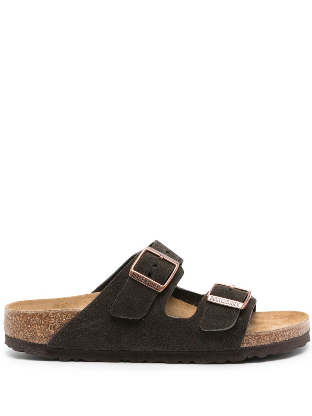 Birkenstock Arizona 绒面皮拖鞋 - 褐色