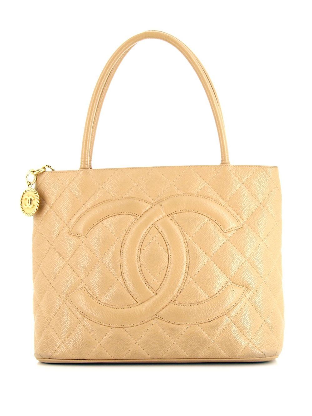 CHANEL Pre-Owned Medallion 手提包 - 中性色