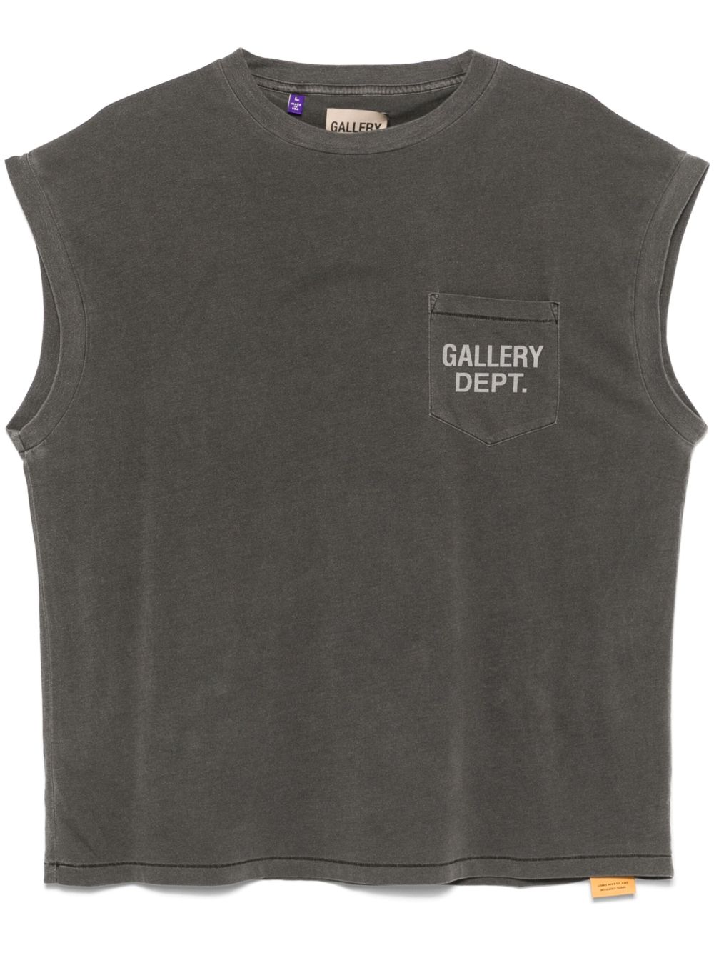 GALLERY DEPT. logo印花无袖T恤 - 灰色