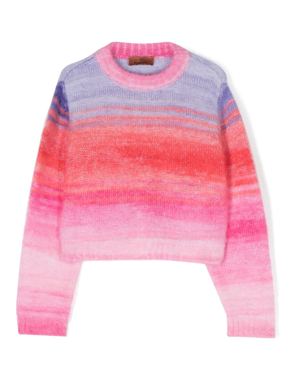 Missoni Kids 渐变色效果密织毛衣 - 粉色