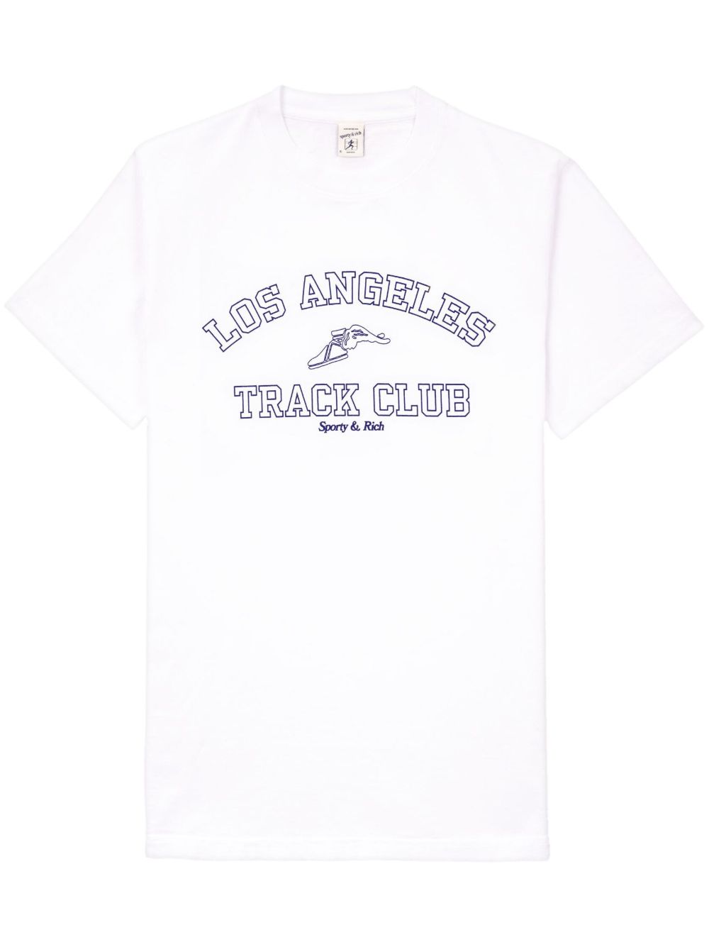 Sporty & Rich Track Club 棉T恤 - 白色