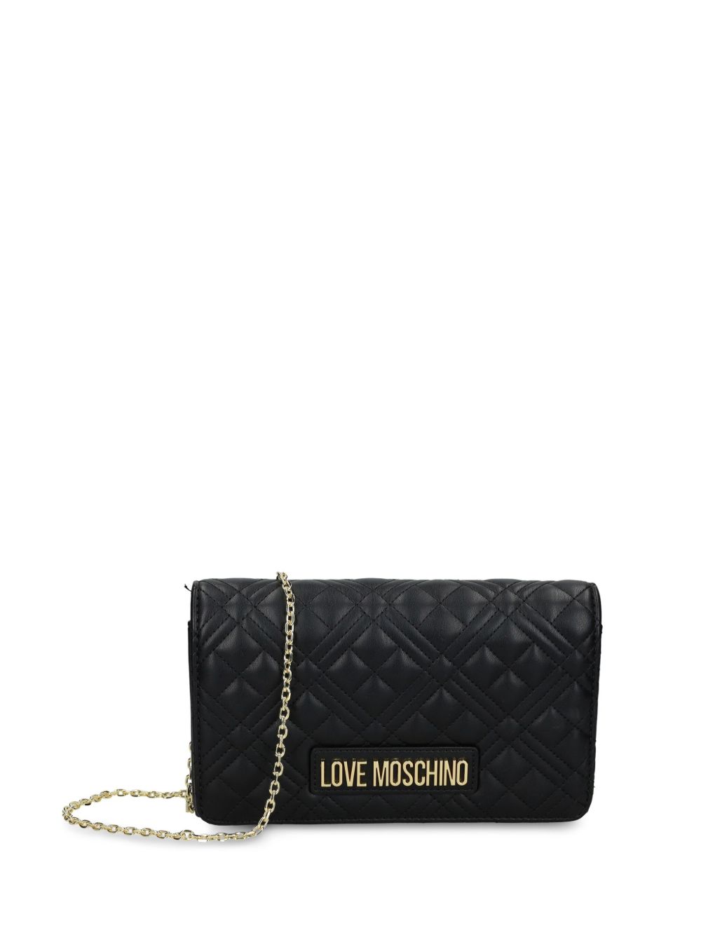 Love Moschino logo斜挎包 - 黑色