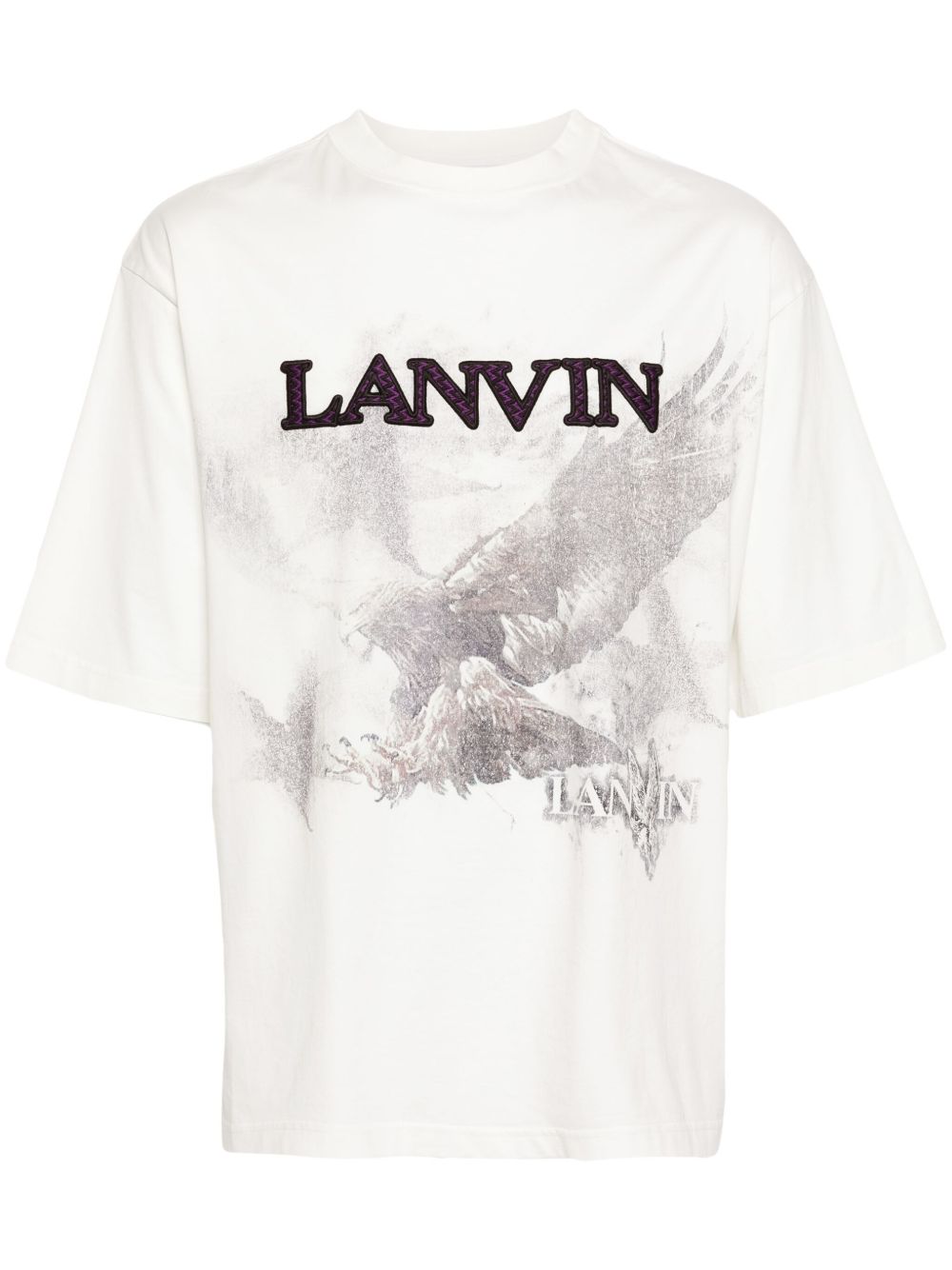 Lanvin x Future Eagle 印花棉T恤 - 白色