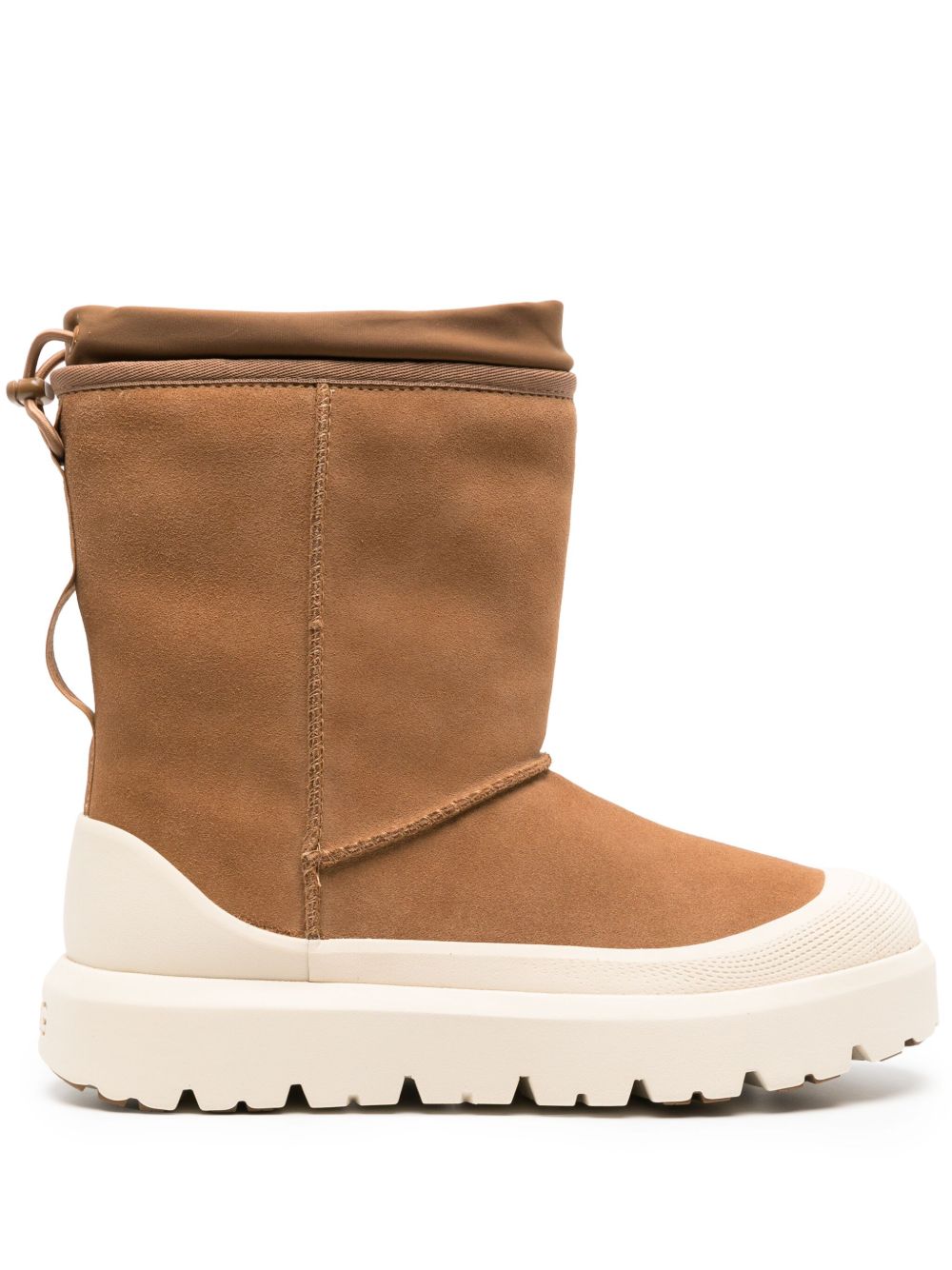 UGG Classic Short Weather Hybrid 绒面皮短靴 - 褐色