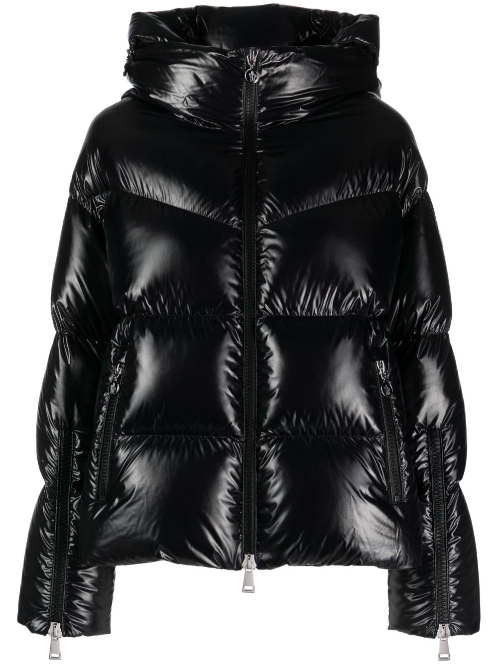 Moncler Huppe 连帽填充夹克 - 黑色
