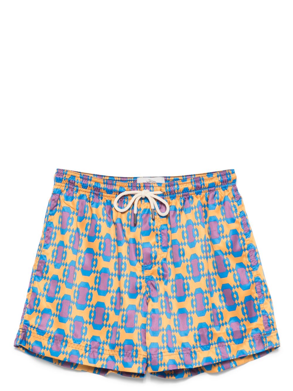 PENINSULA SWIMWEAR 图案印花泳裤 - 橘色
