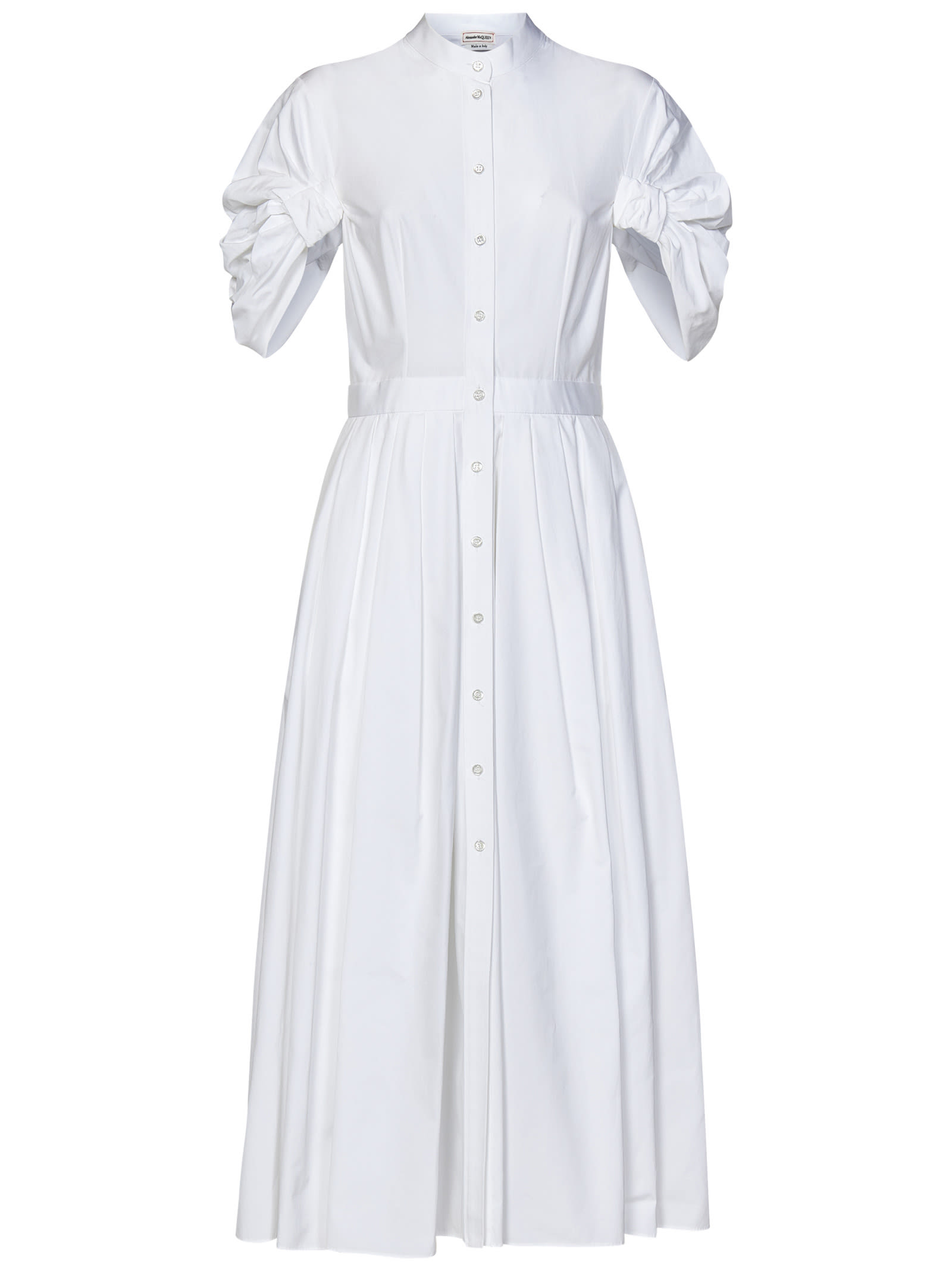 Alexander McQueen Short-sleeved Pleated Dress