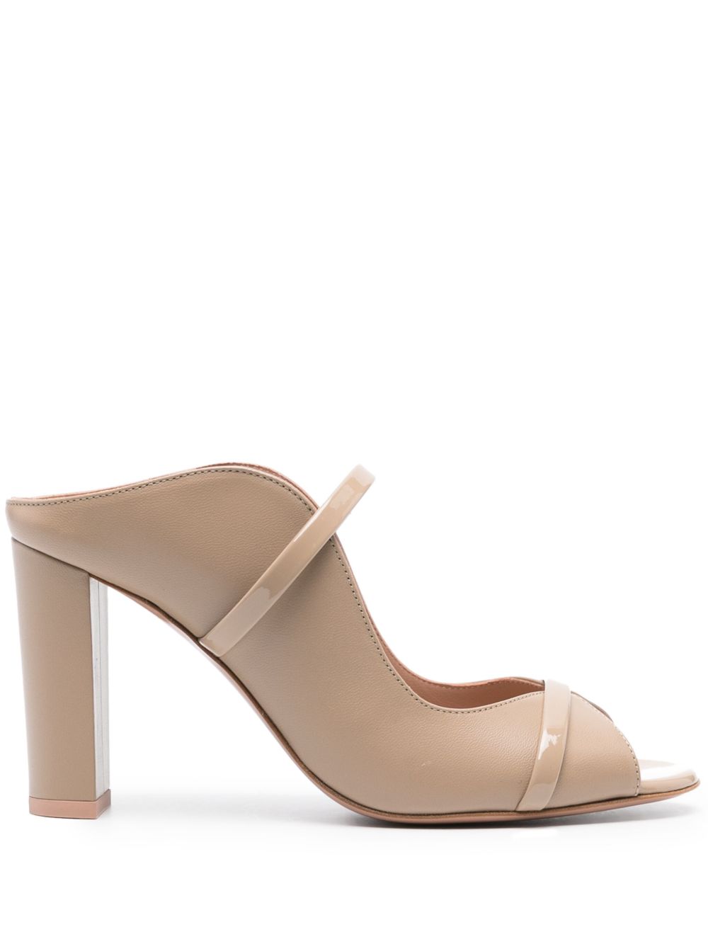 Malone Souliers Norah 皮质高跟穆勒鞋 - 中性色