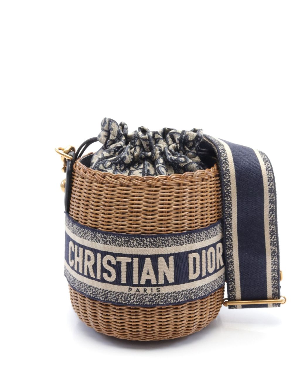 Christian Dior Pre-Owned Oblique Wicker 水桶包（2010年代典藏款） - 中性色