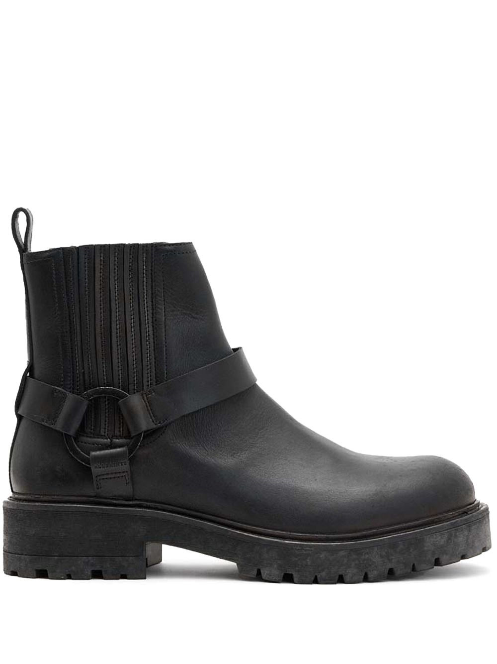AllSaints 皮靴 - 黑色