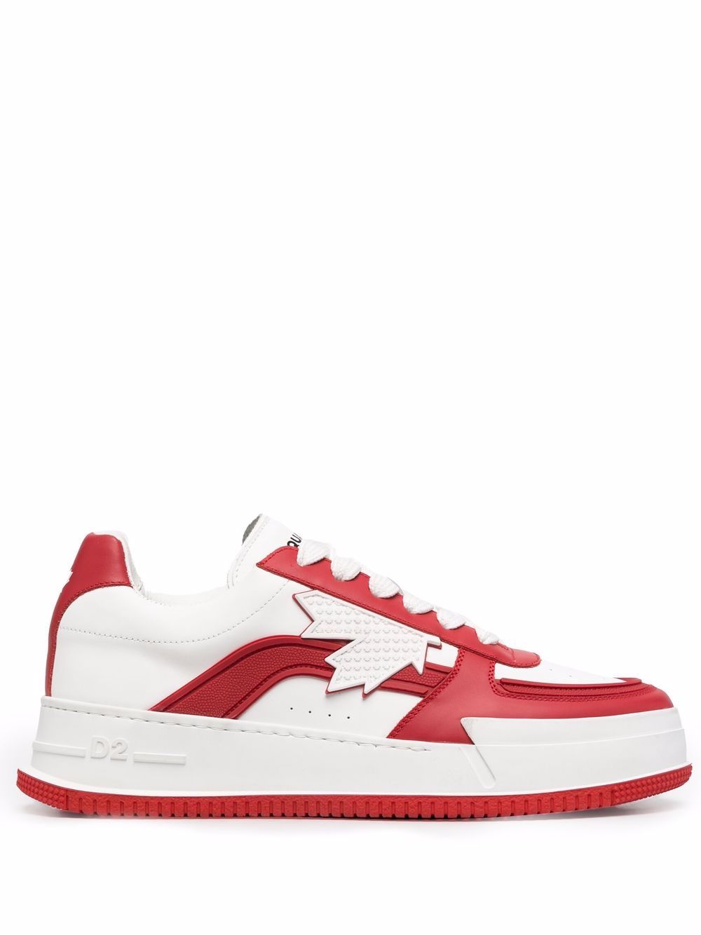 DSQUARED2 D2次方 标贴低帮板鞋 - 白色