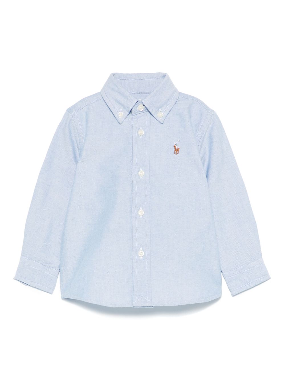 POLO RALPH LAUREN KIDS Polo Pony 刺绣衬衫 - 蓝色