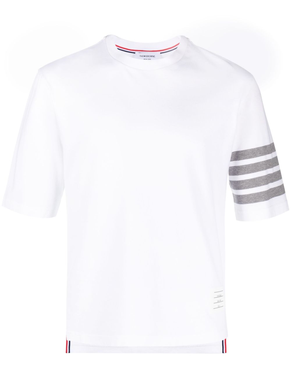 Thom Browne 四条纹 2003 数字印花T恤 - 白色