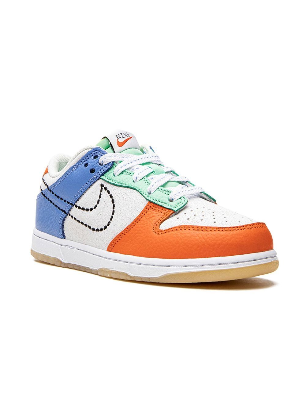 Nike Kids Dunk Low 低帮运动鞋 - 白色