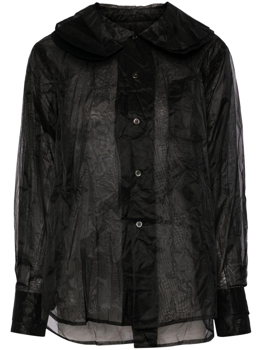 Comme Des Garçons Comme Des Garçons 分层式衬衫 - 黑色