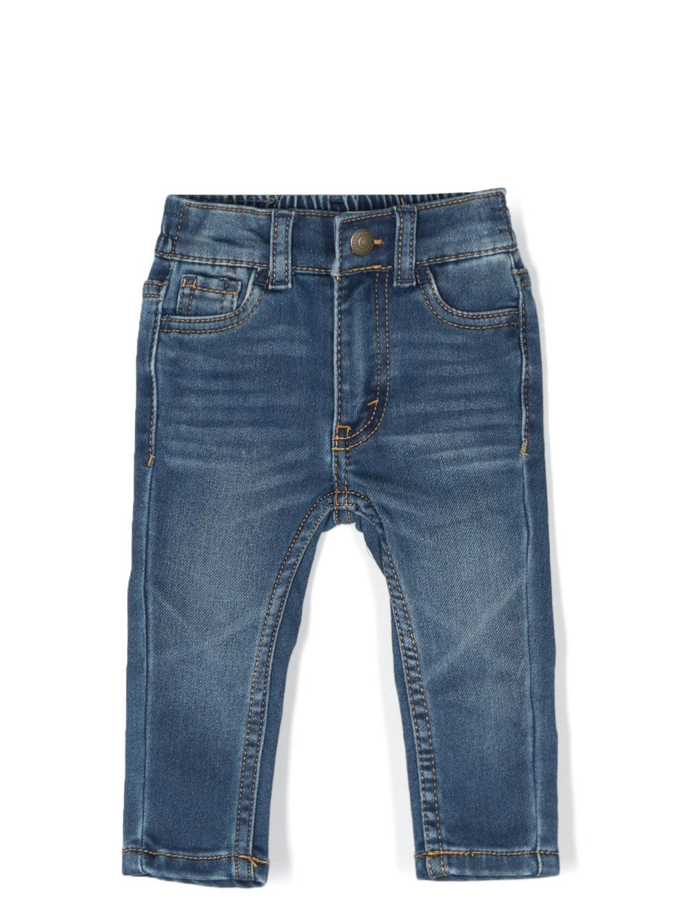 Levi's Kids 水洗牛仔裤 - 蓝色