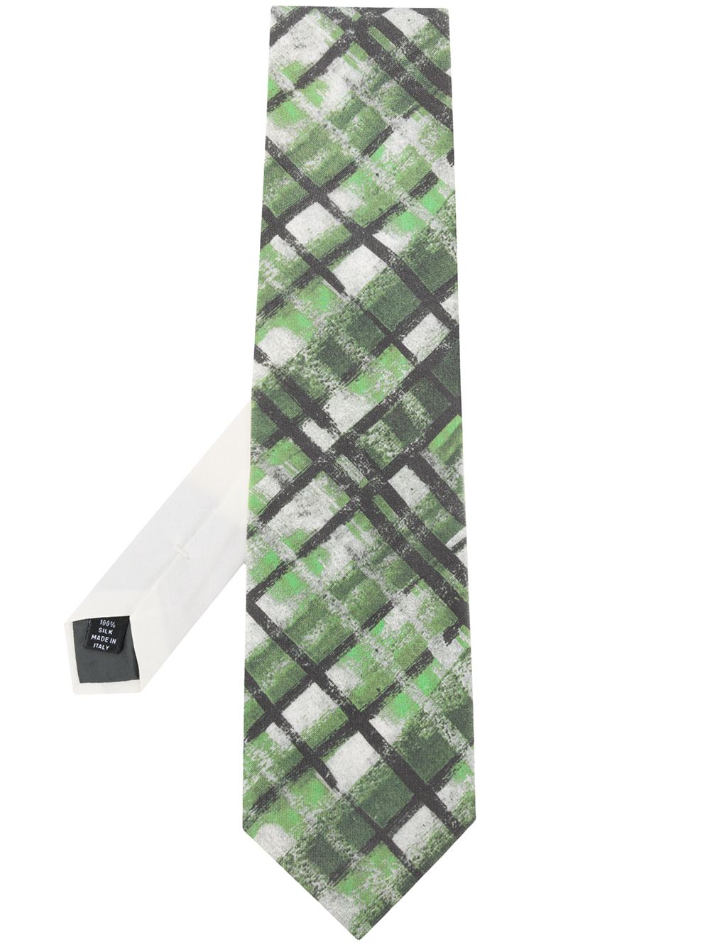 Gianfranco Ferré Pre-Owned 条纹印花领带 - 绿色