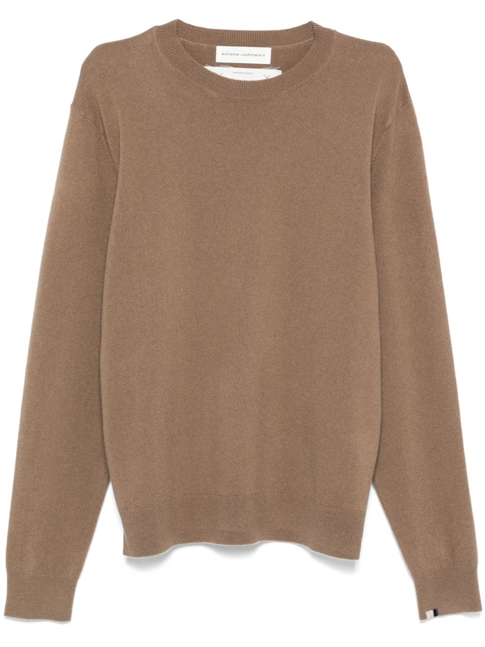 extreme cashmere 装饰缝线毛衣 - 褐色