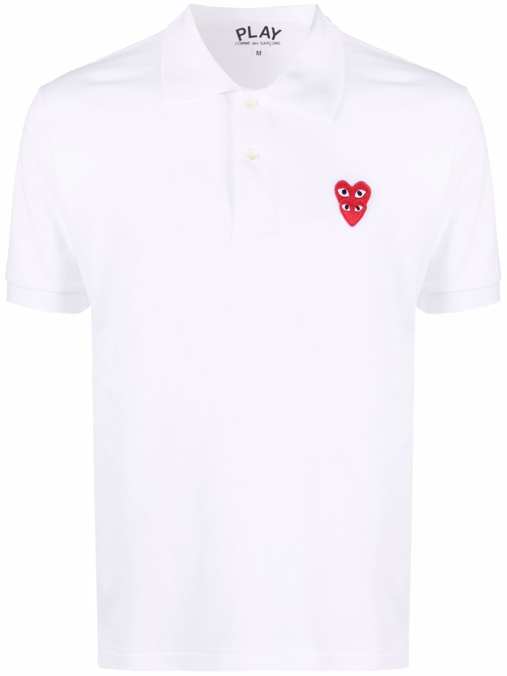 Comme Des Garçons Play 标贴polo衫 - 白色