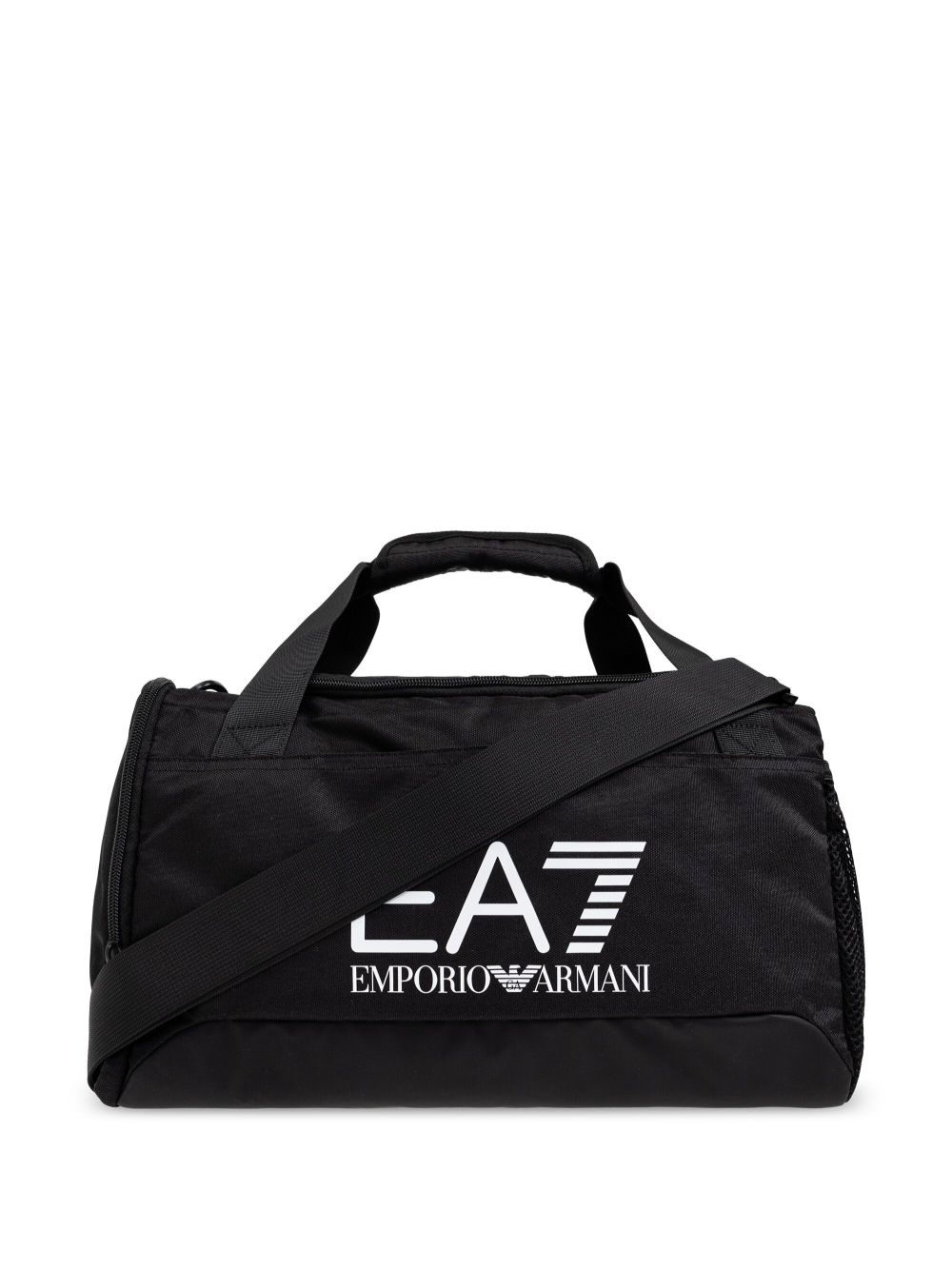 Ea7 Emporio Armani 小号logo印花手提旅行袋 - 黑色